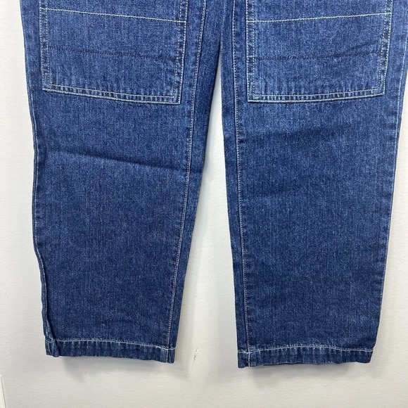 Tommy Hilfiger Vintage Cargo Jeans Size 9 Juniors Button Front Y2K - Picture 6 of 15